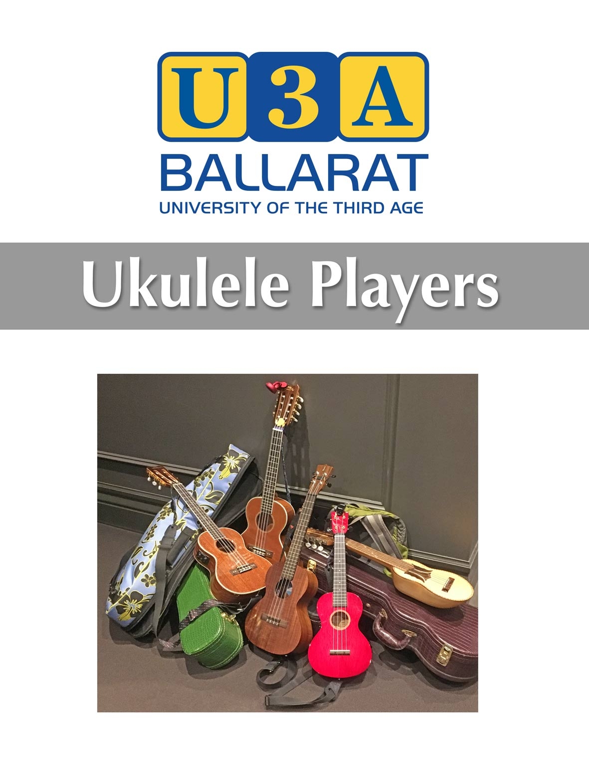 Ballarat U3A Ukulele poster